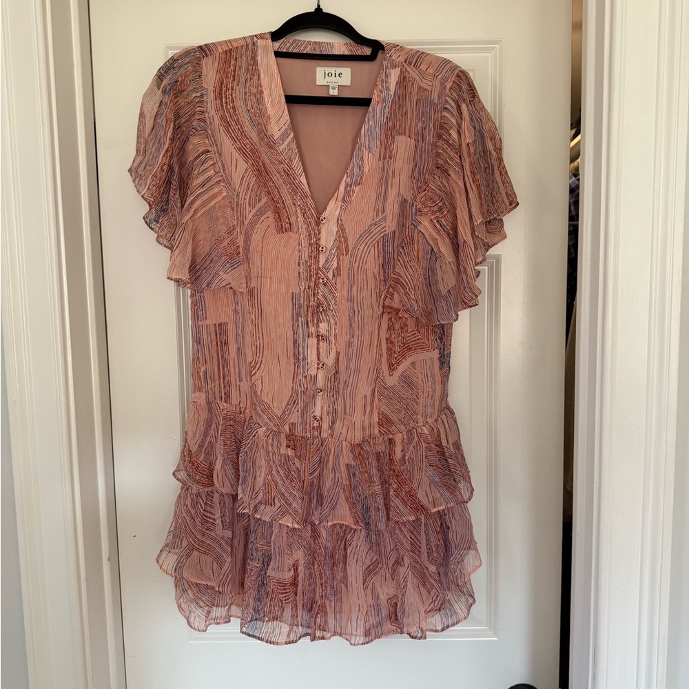 Joie Blush Ruffled Blouse